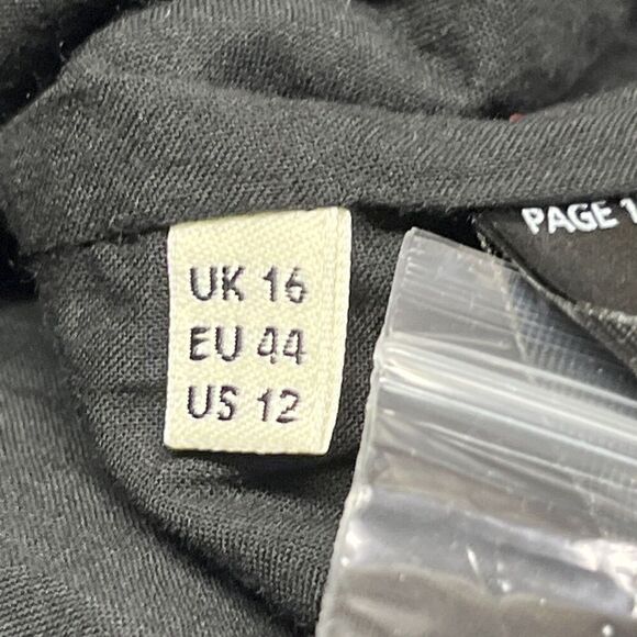 Whistles Page Size 12 US Eyelet Frill Broderie Dress Black Cotton Keyhole Zip - Picture 12 of 14